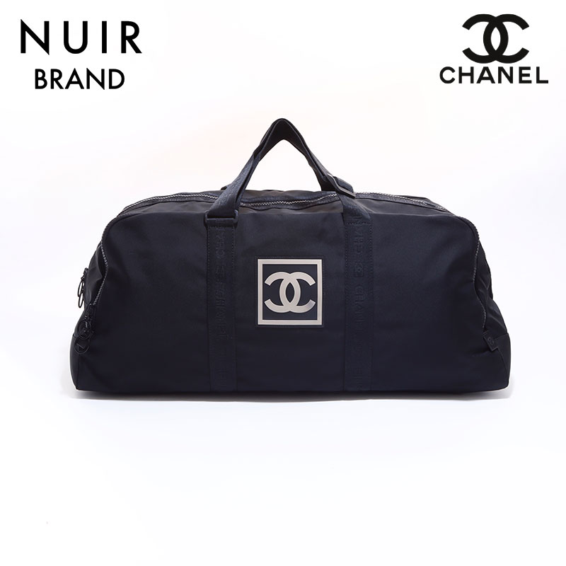 【全品10%OFF】シャネル CHANEL スポーツライン7番台 ボストンバッグ ブラック WS6665 【中古】【クーポン 5/16 1:59まで】【セール】