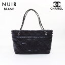 シャネル CHANEL 2013年 ココマーク キャビアスキン トートバッグ ブラック WS7054 【中古】