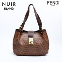 フェンディ FENDI ズッキーノ PVC ショルダーバッグ ブラウン WS7862 【中古】(4)