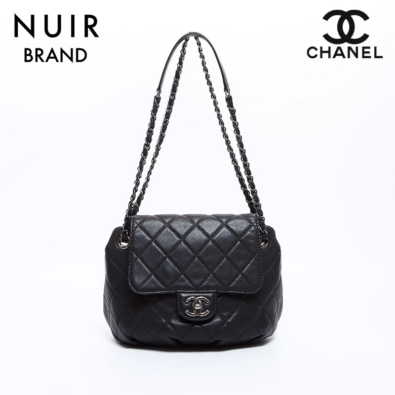 【10%OFF クーポン】シャネル CHANEL 21番台 キャビアスキン チェーン マトラッセ ショルダーバッグ ブラック WS8751 【中古】【10/11 11:59まで】のサムネイル