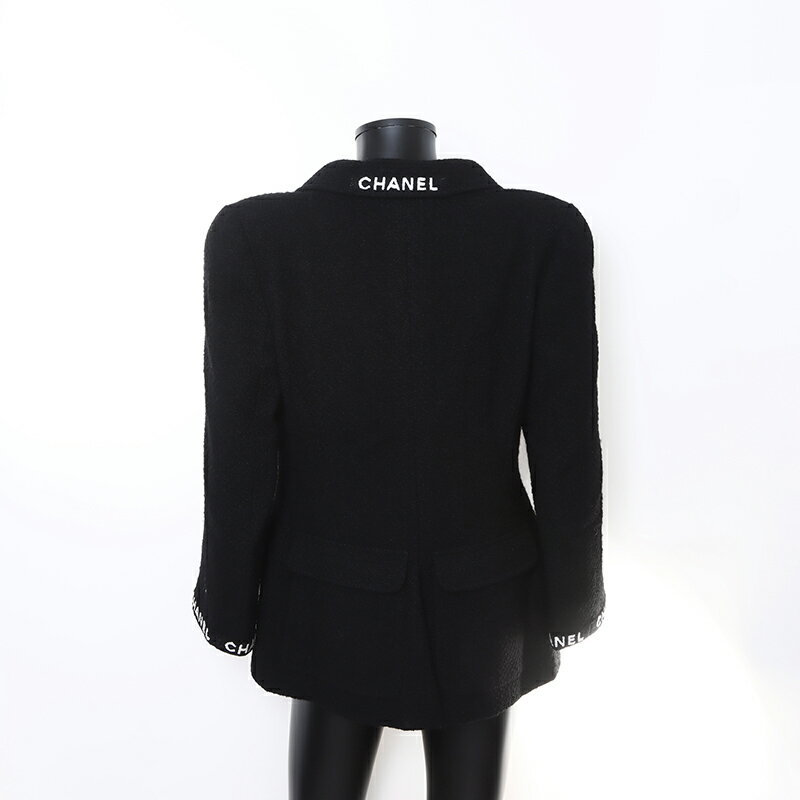 �������Ͳ����� ����ͥ� CHANEL Size 46 �ĥ����� P05924V04386 ������ ���åȥ��å� �֥�å� WS5357 ����š�