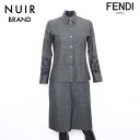 【最大15%OFFクーポン】フェンディ FENDI コットン 花柄 ドレス/ セットアップ グレー WS7174 【中古】【4/30 23:59まで】