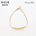 【全品20%OFF 8/1 0:00 まで】クリスチャンディオール Christian Dior ヴィンテージ ラインストーン ブレスレット ゴールド WS9467 【中古】