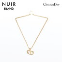 【全品20%OFF 8/1 0:00 まで】クリスチャンディオール Christian Dior CDロゴ チェーン ブレスレット ゴールド WS9924 【中古】