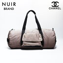 【最大15%OFFクーポン】シャネル CHANEL 8番台 スポーツライン ナイロン ボストンバッグ ブラウン WS9947 【中古】【4/30 23:59まで...