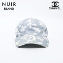 シャネル CHANEL ココマーク クローバー Size:M キャップ ブルー WS10428 【中古】