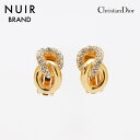 【20%OFFクーポン!5/16 01:59まで】クリスチャンディオール Christian Dior ラインストーン イヤリング ゴールド WS10986 【中古】(4)