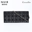 【24時間限定!20%OFF 7/3 23:59まで】クリスチャンディオール Christian Dior レディ ディオール チェーン ポーチ ショルダーバッグ ブラック WS11149 【中古】