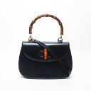 【20%OFFクーポン!5/16 01:59まで】グッチ GUCCI バンブー レザー 2way ハンドバッグ ブラック WS11297 【中古】(4)