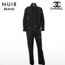 【最大15%OFFクーポン】シャネル CHANEL Size:38 シルバーボタン 1997年 コットン セットアップ ブラック WS11578 【中古】【4/...
