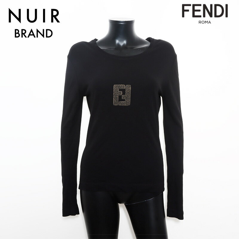 【先着20名限定10%OFFクーポン】フェンディ FENDI Size:42 ロゴ 1980s 長袖シャツ ブラック WS11847 【中古】