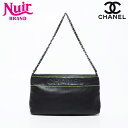 【20%OFFクーポン!5/16 01:59まで】シャネル CHANEL ロゴ ラムスキン 9番台 2004-2005 チェーン ハンドバッグ ブラック WS12065 【中古】(4)