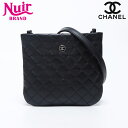 【20%OFFクーポン!5/16 01:59まで】シャネル CHANEL ココボタン マトラッセ レザー ポシェット ショルダーバッグ ブラック WS12167...