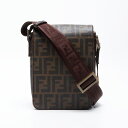 フェンディ FENDI ズッキーノ PVC ショルダーバッグ ブラウン WS12436 【中古】