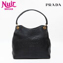 【先着20名限定10%OFFクーポン】プラダ PRADA ヴィッテロフェニックス レザー エンボスロゴ ショルダーバッグ ブラック WS13018 【中古】(4)