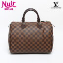 【最大15%OFFクーポン】ルイ・ヴィトン LOUIS VUITTON 2009年 ダミエ スピーディー30 ボストンバッグ ブラウン WS13129 【中古】...