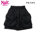 【先着20名限定10%OFFクーポン】プラダ PRADA Size:38 2019 ナイロン スカート ブラック WS15150 【中古】