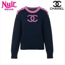 【最大15%OFFクーポン】シャネル CHANEL Size:36 2022-2023 カシミア ニット ネイビー×ピンク WS15158 【中古】【4/30 ...