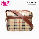 【全品20%OFF 9/15 23:59まで】バーバリー BURBERRY ノバチェック PVC ショルダーバッグ ベージュ WS13451 【中古】