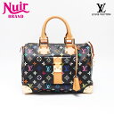 ルイ・ヴィトン LOUIS VUITTON 2007年製 マルチカラー M92642 村上隆 スピーディ30 ボストンバッグ ブラック WS13657 【中古】(4)