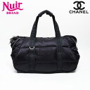 シャネル CHANEL スポーツライン ココマーク ナイロン 10番台 2005-2006 ボストンバッグ ブラック WS13789 【中古】