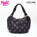 【24時間限定!20%OFF 7/3 23:59まで】セリーヌ CELINE マカダム ハンドバッグ ネイビー WS13878 【中古】