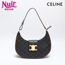 【24時間限定!20%OFF 7/3 23:59まで】セリーヌ CELINE PVC マカダム ホーボー AVA アヴァ トリオンフ ハンドバッグ ブラウン WS13941 【中古】