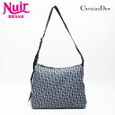 【24時間限定!20%OFF 7/3 23:59まで】クリスチャンディオール Christian Dior キャンバス トロッター ショルダーバッグ ネイビー WS13951 【中古】