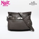 【全品20%OFF 9/15 23:59まで】エルメス HERMES P刻印 ジプシエール34 2012年 ショルダーバッグ グレー WS14030 【中古】