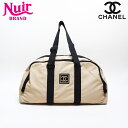 【24時間限定!20%OFF 7/3 23:59まで】シャネル CHANEL スポーツライン ボストンバッグ ベージュ WS14023 【中古】