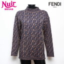 フェンディ FENDI ニット ブラウン WS15265 【中古】