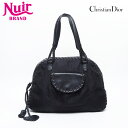 【24時間限定!20%OFF 7/3 23:59まで】クリスチャンディオール Christian Dior ラブリー トロッター ショルダーバッグ ブラック WS14657 【中古】