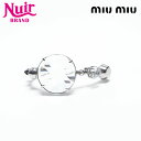 【全品20%OFF 8/1 0:00 まで】ミュウ ミュウ Miu Miu クリスタルビジュー ブレスレット シルパー WS15311 【中古】