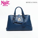 【24時間限定 全品20%OFF 7/18 0:00まで】ボッテガヴェネタ BOTTEGAVENETA イントレチャート ローマ ナッパレザー ショルダーバッグ ブルー WS14869 【中古】