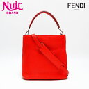 【20%OFFクーポン!!24時間限定】フェンディ FENDI レザー セレリア ショルダーバッグ レッド WS20156 【中古】