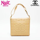 シャネル CHANEL チョコバー ココマーク 8番台 スクエア 2003-2004 ショルダーバッグ ベージュ WS20305 【中古】