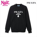 【全品20%OFF 9/10 23:59】プラダ PRADA 21AW Size:XS ロゴ スウェット ブラック WS15411 【中古】
