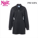 プラダ PRADA Size:38 スウェット 2023 ワンピース ブラック WS15420 【中古】