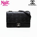 シャネル CHANEL 28番台 2019 ガンメタリック チェーン COCO 型押し ショルダーバッグ ブラック WS20619 【中古】
