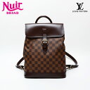 【全品20%OFF 9/15 23:59まで】ルイ・ヴィトン LOUIS VUITTON 2004年製 ダミエ ソーホー リュック・デイパック ブラウン WS20629 【中古】