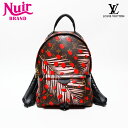 【全品20%OFF 08/18 0:00まで】ルイ・ヴィトン LOUIS VUITTON モノグラム ジャングル ドット パームスプリングス PM 2016年製 リュック・デイパック ブラウン WS20646 【中古】(4)