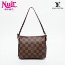 【全品20%OFF 08/18 0:00まで】ルイ・ヴィトン LOUIS VUITTON 2003年製 ダミエ トゥルース メイクアップ ハンドバッグ ブラウン WS21375 【中古】