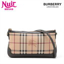 【全品20%OFF 9/15 23:59まで】バーバリー BURBERRY PVC ノバチェック ショルダーバッグ ベージュ WS15693 【中古】
