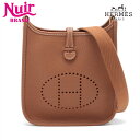 【全品20%OFF 9/15 23:59まで】エルメス HERMES Z刻印 2021年製 エヴリンTPM ショルダーバッグ ゴールド WS15704 【中古】