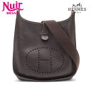 【全品20%OFF 9/15 23:59まで】エルメス HERMES H刻印 エヴリン 2004年製 ショルダーバッグ ハバナ ブラウン WS15716 【中古】