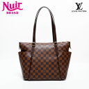 【全品21%OFF!! 11/2 23:59まで】ルイ・ヴィトン LOUIS VUITTON 2014年製 ダミエ トータリー PM トートバッグ ブラウン WS22004 【中古】