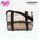バーバリー BURBERRY ノバチェック PVC ショルダーバッグ ベージュ WS22143 【中古】