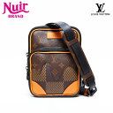 ルイ・ヴィトン LOUIS VUITTON NIGO コラボ ダミエジャイアント アマゾン スリング ショルダーバッグ ブラウン WS22228 【中古】