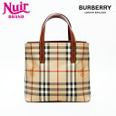 バーバリー BURBERRY ノバチェック ハンドバッグ ベージュ WS22274 【中古】