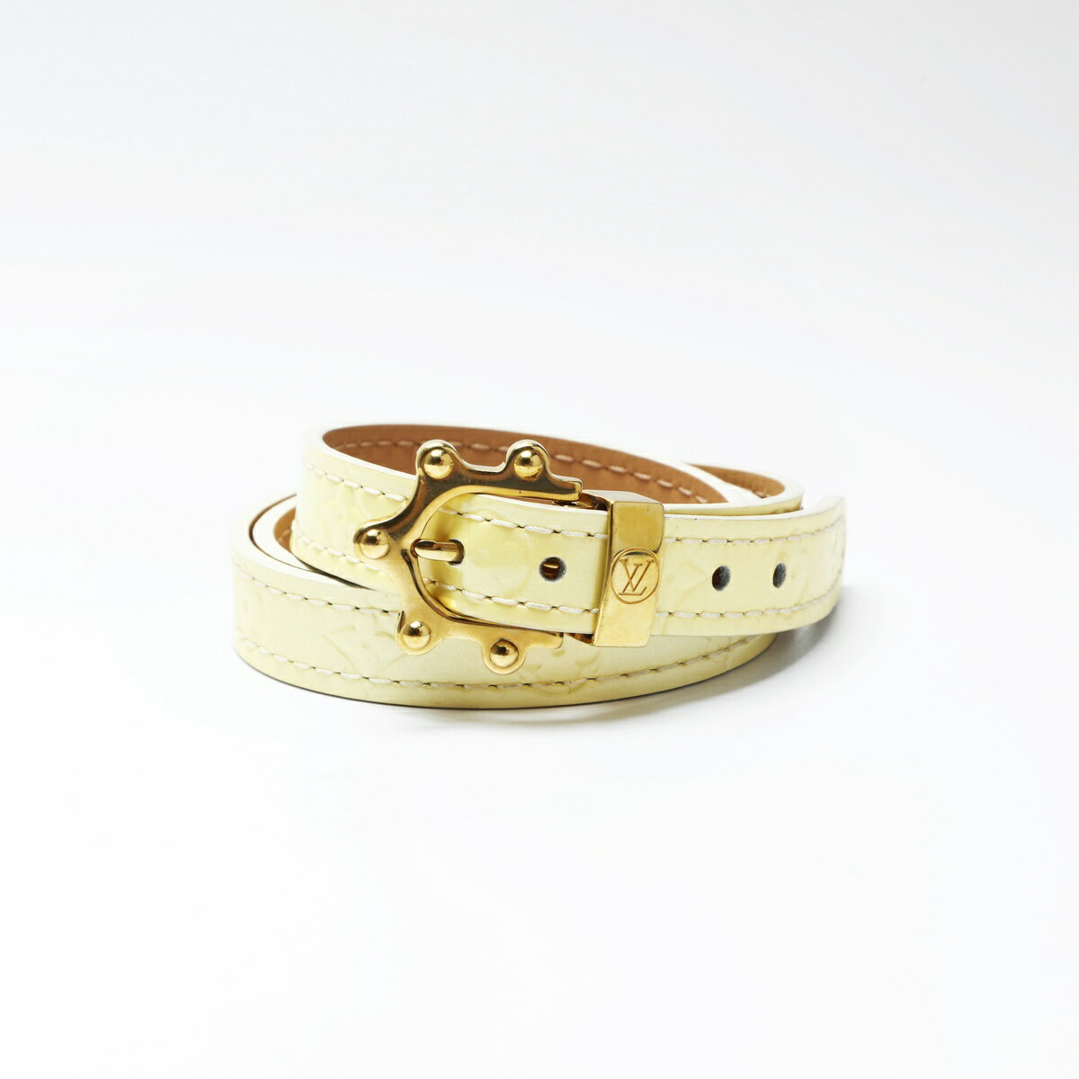 ルイ・ヴィトン LOUIS VUITTON パテントレザー モノグラム 2005年製 ブラスレ トリプルトゥール モノグ..